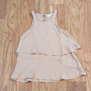 Pants Store Rogue layered tank with back slit in Blush, women's XS